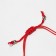 Bracelet "Bunny" heart, red color with silver