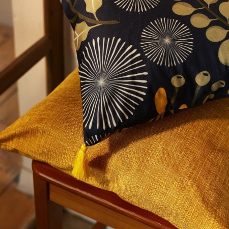 Decorative pillowcase with brushes Ethel "Sun", 43x43 cm-6