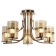 Suspended chandelier Ambrella Light, Traditional, TR3222, 5HE27, Color Gold