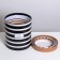 A set of round boxes 5 in 1, gift packaging, “craft”, 15 x 15 x15 - 23 x 23 25 cm