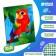 Diamond mosaic with partial filling for children "Bright Parrot", 20 x 25 cm