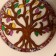 Panel wall "Tree of life" wood, glass 30 cm