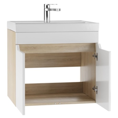Tumbling Iceberg Dream under the Yenisei 60 sink, a sonoma oak, without a box, suspended-1