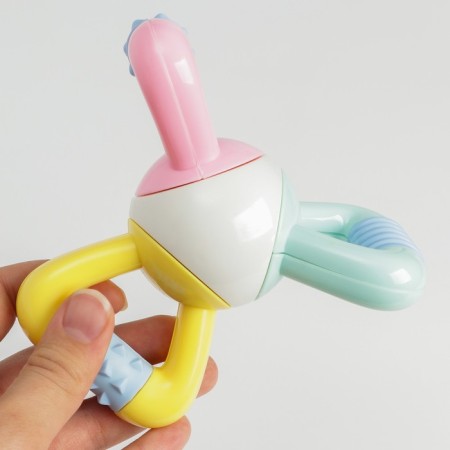 Developing toy - rattle "Ball - ratchet", color mix, crush me-3