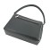 Bag women, genuine leather, black 25x9x18 cm