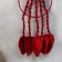 Dreaming Catcher using the Macrame "Leaflets" Bordeaux 55x25 cm