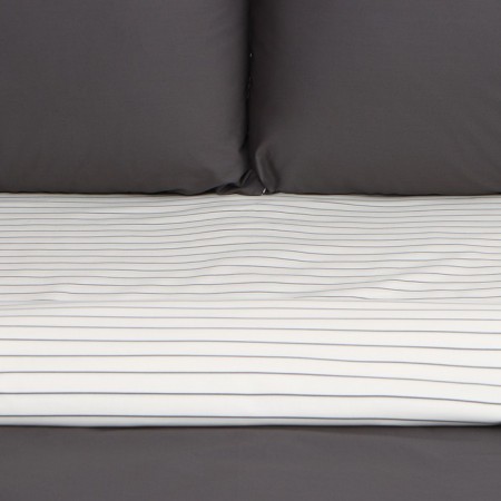 Bedding Ethel Euro Stripes: Grey, 200x215cm, 214x240cm, 50x70cm-2 pcs, perkal, 114 g/m2-10