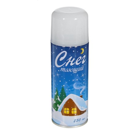 New Year's spray snow, white color, 250 ml, melting, for the new year-2