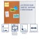 Combined board 90x120 cm, magnetic marker/cork, calligrata standard, in the aluminum frame