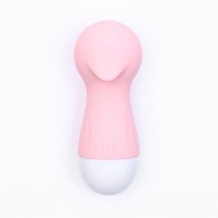 Contactly vacuum-wavy stimulator of the clitoris Lilo, ZU USB, silicone, pink-4