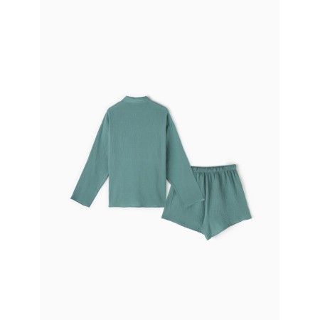 Комплект женский (рубашка, шорты) KAFTAN Basic р. 48-50 зеленый-4