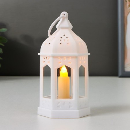 Nightlight "lantern with candles" LED from 3xlr44 batteries 6.3x5.5x11.5 cm Risalux-1
