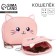 Children's wallet with a zipper, pink color