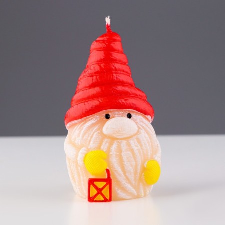 Decorative candle "Toy dwarf", 5.1x5.1x8 cm-3