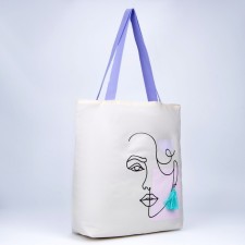 Bag Schoper One Line without lightning with lining, beige color