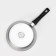 Pan, d = 24 cm, glass cover, removable handle, gray color