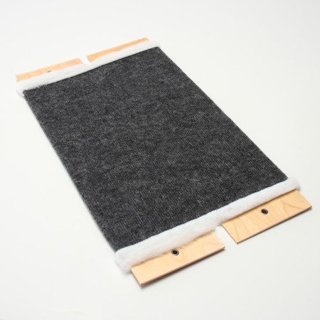 Clairing Clair is wide, carpet with fur, 60 x 30 cm-1