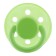 Nipple-dummy Silicone classic “sun”, from 3 months, green color