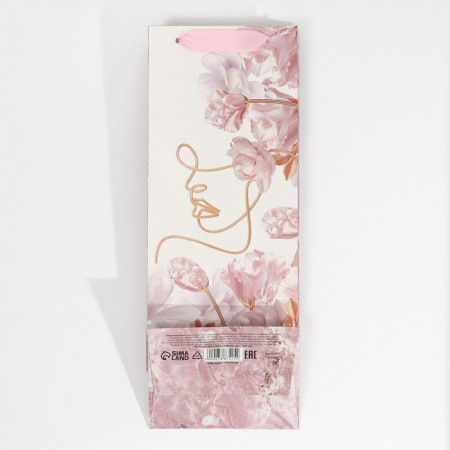 Gift package for a bottle, packaging, "tenderness", 13 x 36 x 10 cm-6