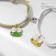 Bracelets "Demetrons" Assol, frogs, white-green color