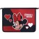 A4 labor folder, with a zipper, with the effect of metallic, Minnie Mouse