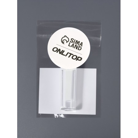 Suction cup for contact lenses 3*0.8 cm in a plastic container/silicone white droop-4