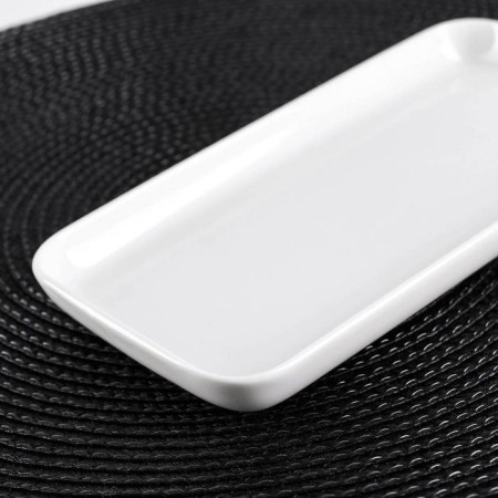 Porcelain rectangular porcelain Wilmax, 19 × 10 cm, white color-3