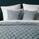 Cover with pillowcases "Kim", size 230x250 cm, color gray-blue