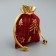Bag gift plush "Tale with you", Christmas trees, embossing, 10 x 12 cm +/- 1.5 cm, New Year