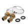 Accoona A7572-2 bathtub, two-wound, brass, chrome