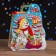Gift box "Snowman with a gift" 16 x 10 x 18 cm