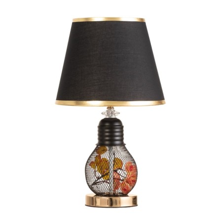 Board lamp "Markella" E27 40W black and gold 25x25x44 cm-6
