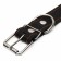 Leather collar on synthetic winterizer, dimensionless, 71 x 3.5 cm, Osh 29-62 cm, black