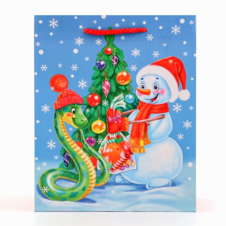 Gift package "Snake and Snowman", 18 x 22.3 x 10 cm-1