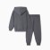 The kit for children (sweatshirt, trousers) was launched, dark gray color, height 128 cm