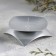 Cattle of "quarter n" metal per candle, 9.5x3 cm, silver