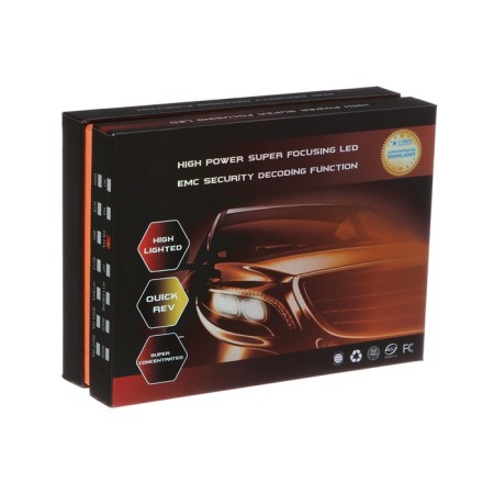 Auto Stuffing LED H4, 12 V, 30 W, 2160 lm, wire 20 cm, white light, 2 pcs-5