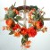 Wreath on the door Interior "Orange Flowers" 32x7x32 cm