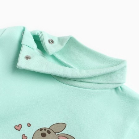 Baby turtleneck, turquoise color, height 68 cm-2