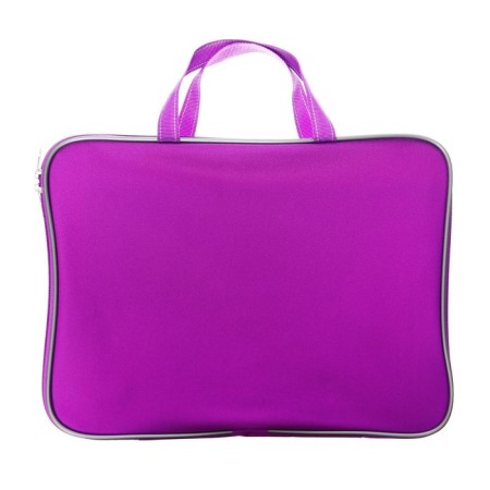 Folder with handles Textile A4, 360 x 270 x 20 mm, "Office" 1Sh421, inner pocket, purple-2