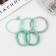 Hair elastic band "Jeanette" (set of 5 pcs) Stripes braid, 5 cm, mix