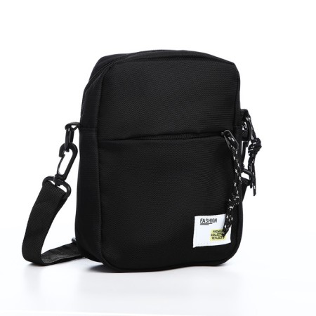 Youth bag with lightning, external pocket, black color-1