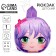 Baby backpack for anime girl, plush, purple color