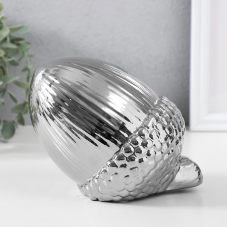 Souvenir Ceramics "Acorch" silver 14x11x11.5 cm-3
