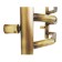 Domoterm electric heated towel rail "Laura", 500 x 800 mm, 10 crossbars, left, bronze
