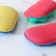 Body sponge, color mix