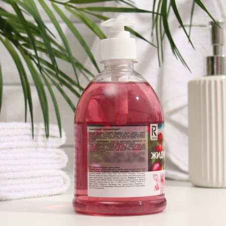 Rose and cotton liquid soap, moisturizing, 500 ml-1