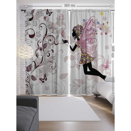 Photostes "Blooming Fairy", Saten, size 145x265 cm, 2 pcs-1