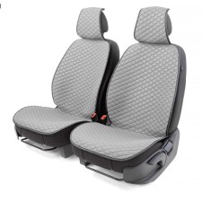 Front seats Car Performance, 2 pcs, Fiberflax (Len), Romb, Gray