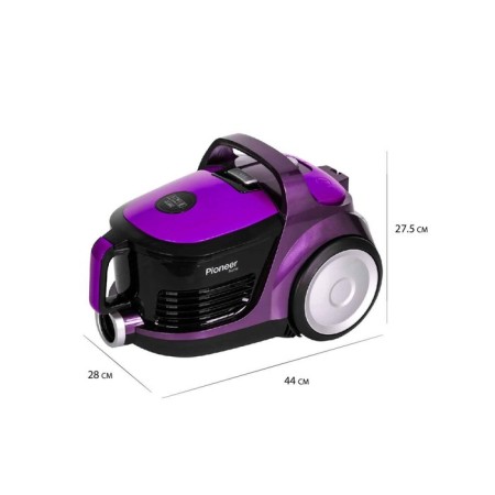 Vacuum cleaner Pioneer VC321C 2V1, cyclone, 2000W, 3.5 l, purple color-3
